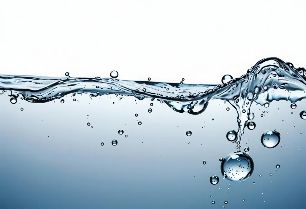 Fließendes Wasser als Symbol für den hygienischen Systemaufbau